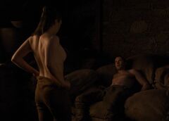 1. Maisie Williams nude in a bed scene from Game of Thrones series
