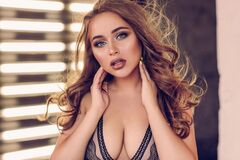 Alexandra Lukyanova's hot photos in sexy lingerie