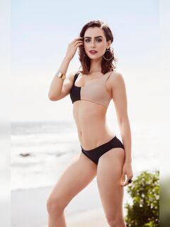 2. Lily Collins's hot photos from magazines