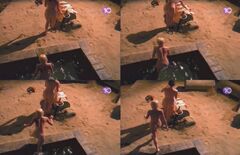 26. Lucy Lawless nude in bed scenes from Spartacus series