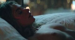 2. Imogen Poots' nude breasts in hot bed scenes