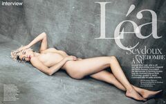 2. Lea Seydoux completely nude in hot photos from magazines