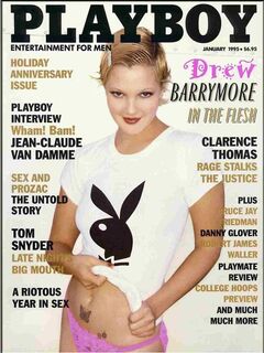 Drew Barrymore's hot photos for Playboy