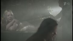 Marina Denisova nude in a bathhouse