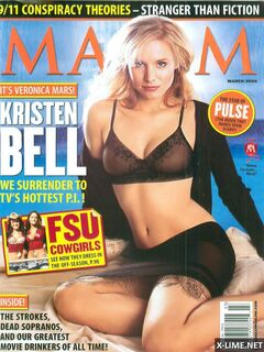 Kristen Bell's hot photos for Maxim