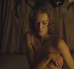Keira Knightley showed nude boobs in movie