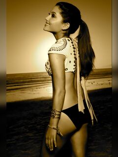 2. Ariana Grande's hot photos in a bikini from magazines + photos in a bikini