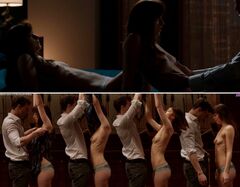 21. Dakota Johnson completely nude in Fifty Shades of Grey