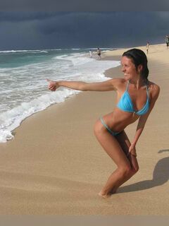 Anastasia Chernobrovina in a bikini