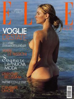 Emmanuelle Beart naked for Elle