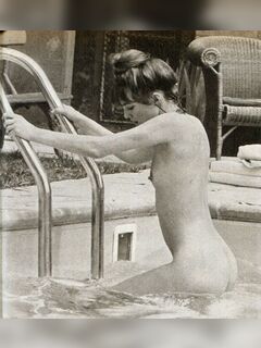 Erotic shots with Jane Birkin from movies (nude boobs)