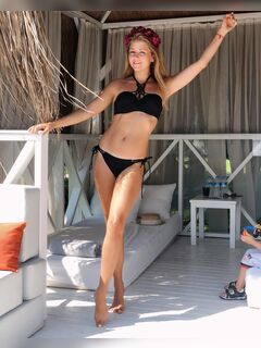4. Anna Mihajlovskaja in a bikini