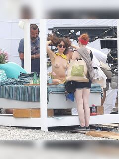 9. Dakota Johnson's nude boobs in paparazzi's photos