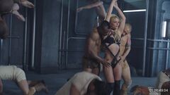 9. Britney Spears in erotic lingerie in Make Me clip