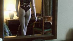Irina Voronina in erotic lingerie in Shvatka movie (boobs, butt)