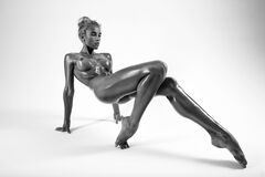 15. Julia Reutova nude in b&w photos