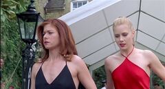 Amy Adams in a red see-through dress in Something Borrowed movie (2005)