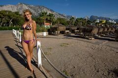 15. Young Anna Sedokova in a bikini