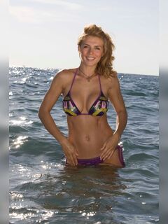 8. Young Anna Sedokova in a bikini